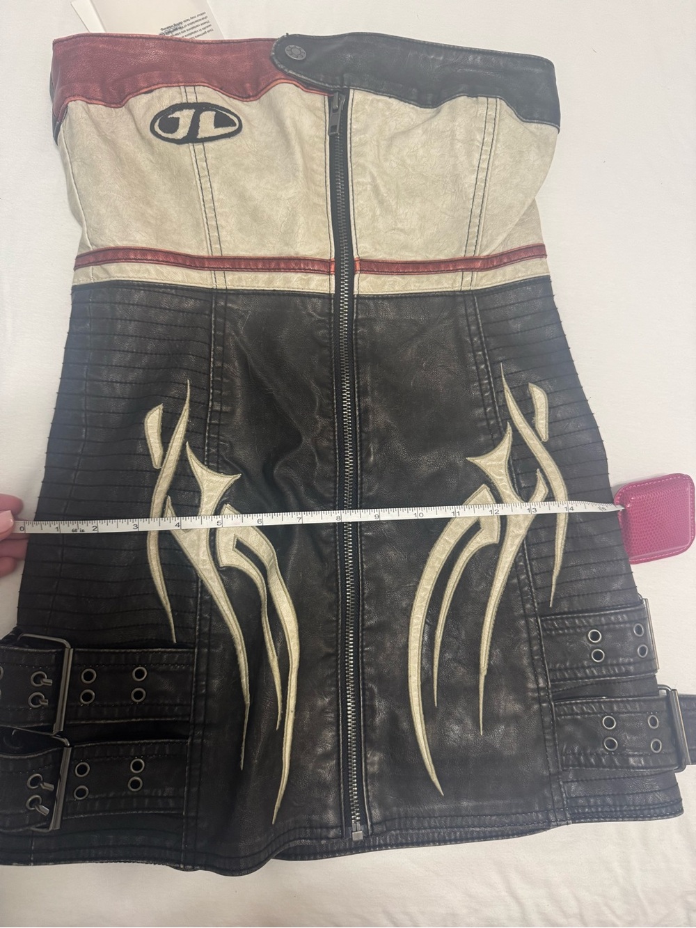 Jaded London Xiva Motocross Faux Leather Dress (US 4) - Picture 6 of 6